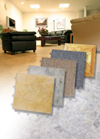Basement Flooring in a home in Urbandale, Iowa