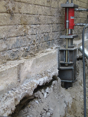 Commercial Push Pier Installation in Ottumwa