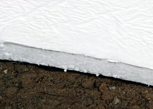 Insulation installed on a crawl space floor in Boone