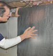 installation steps for crawl space insulation in a crawl space in Boone