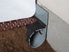 French Drain or Drain Tile system installed in a Cedar Falls crawl space
