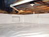 A crawl space moisture barrier installed in Marshalltown