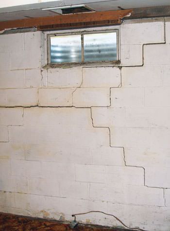 severe bowing and buckling of foundation walls in Cedar Falls