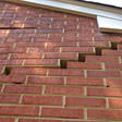 stair step cracking on a foundation wall in Ames