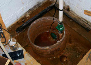 Extreme clogging and rust in a Newton sump pump system