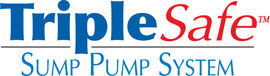 Sump pump system logo for our TripleSafe™, available in areas like Albia