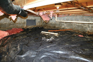 Crawl E Repair Encapsulation In Iowa Structural Crawl E Repair Before In Des Moines